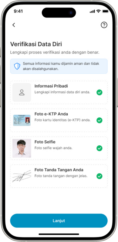 Verifikasi data diri KYC BPRKu.id